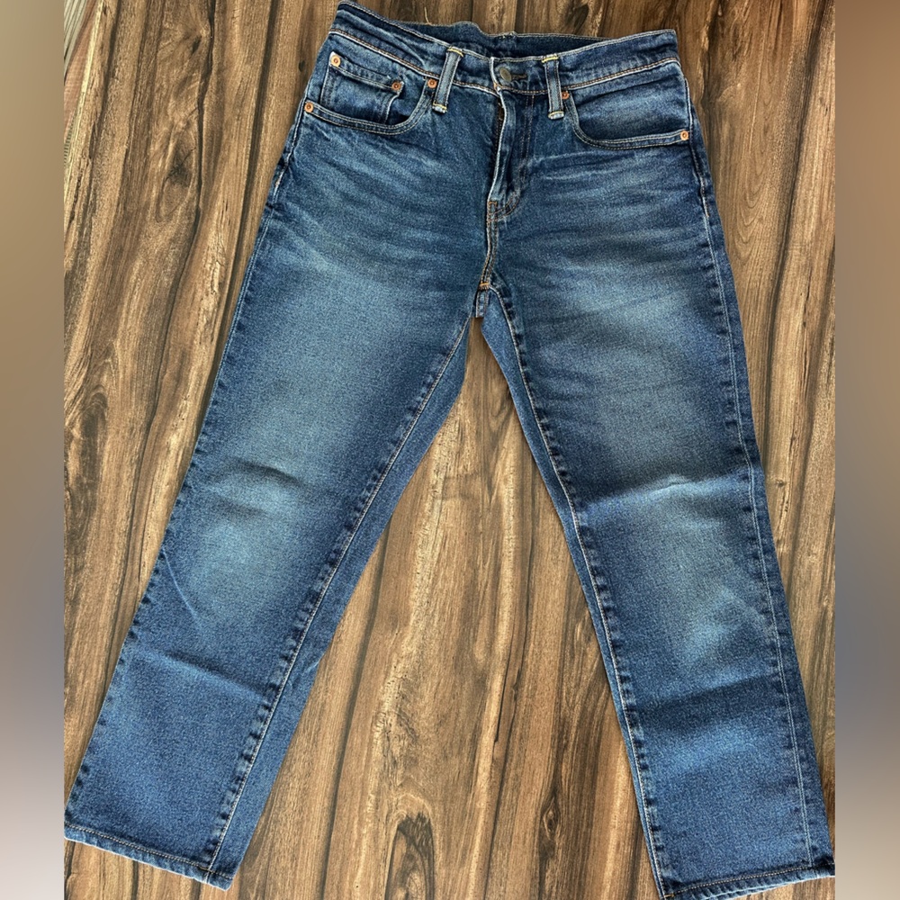 Levi's Blue Denim Jeans with Leather Patch